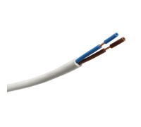 Cable manguera redonda PVC 2x1 blanco