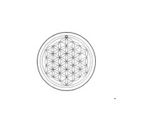 FLOWER OF LIFE 1195 50MM CRYSTAL