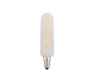 Bombilla regulable Led Tubular E14 4W 2700K 400Lm Blanca satinada