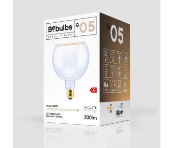 Bombilla LED Ghost 125mm E27 4,5W 2200K 300lLm Regulable