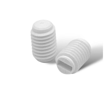 Tornillo plastico M7x1 blanco