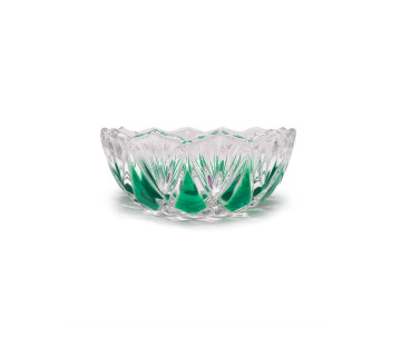 Bowl Cristal D130x55mm. Original Walther Glas. Made in Germany. Verde
