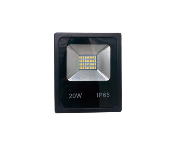 Proyector LED para exterior 110-240V 20W 5000K 1600Lm IP65 negro
