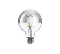 Bombilla LED Globo G95 Cupola plateada E27 7W E27 650Lm 2700K Regul.