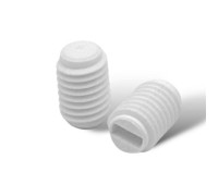 Tornillo plastico M7x1 blanco