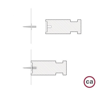 Soporte Rolé de madera natural para cable textil