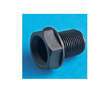 5125/15///26 Tornillo roscado cabeza hexagonal Nylon66-RV Negro