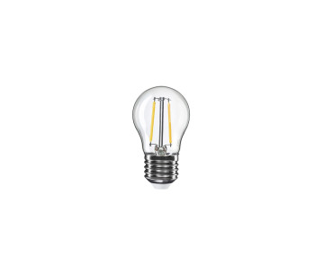 Bombilla LED Globetta G45 Transparente E27 2W 136Lm  2700K