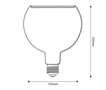 Bombilla LED Smoky  Ghost G125  E27 6W 220Lm  1900K Regulabl