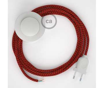 Conexión suelo 3m Blanco cable redondo Seda Red Devil RT94