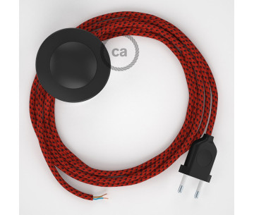 Conexión suelo 3m Negro cable redondo Seda Red Devil RT94