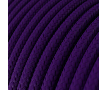 Cable manguera redonda 2x0,75 textil Rayon Púrpura sólido