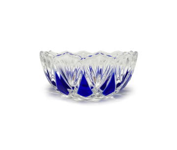 Bowl Cristal D210x90mm. Original Walther Glas. Made in Germany. Azul
