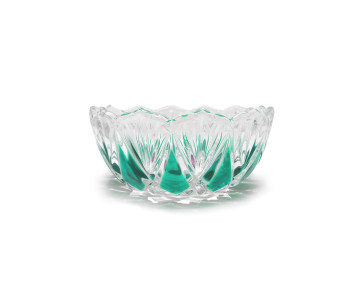 Bowl Cristal D210x90mm. Original Walther Glas. Made in Germany. Verde
