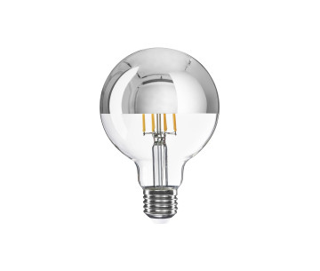 Bombilla LED Globo G95 Cupola plateada E27 7W E27 650Lm 2700K Regul.