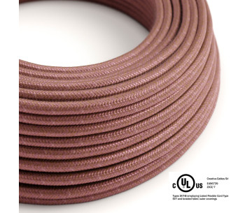 Bobina 150 Pies Cable UL SVT 3x18AWG RX11 Algodón Marsala