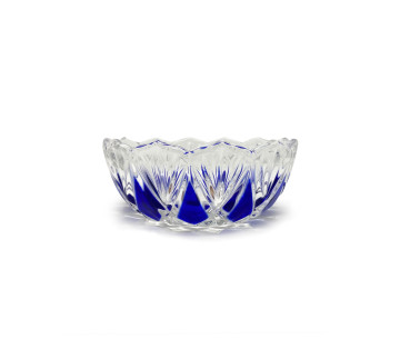 Bowl Cristal D160x65mm. Original Walther Glas. Made in Germany. azul
