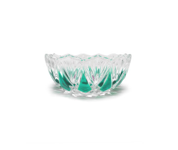 Bowl Cristal D160x65mm. Original Walther Glas. Made in Germany. Verde
