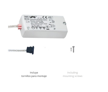 Relé electrónico HZK218B con sensor infrarrojo IR armarios