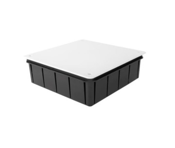 Caja empalmes 200x200x65mm con tapa y tornillos en tapa