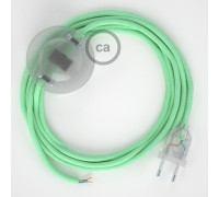 Conexión suelo 3m Transparente cable redondo Algodón Leche Menta RC34